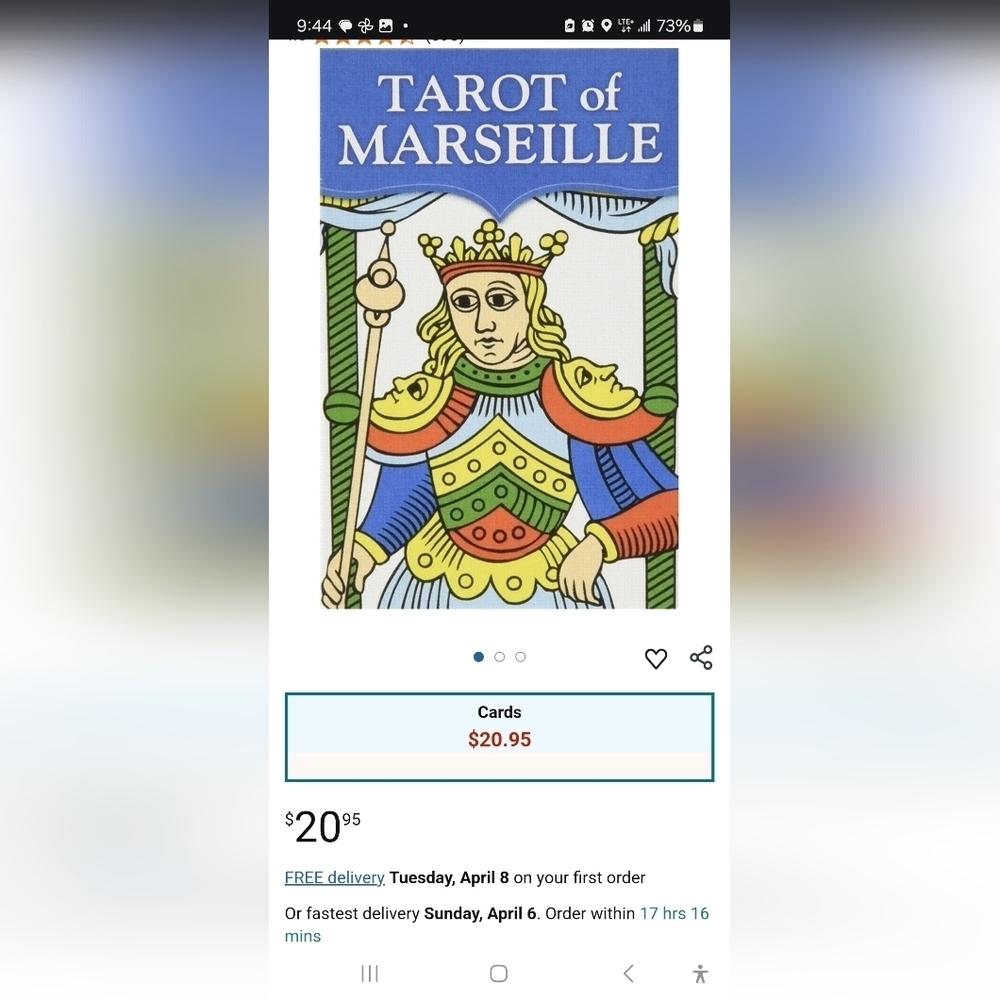 Tarot of Marseille Deck